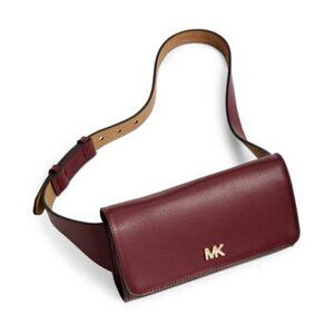 Michael Michael Kors Saffiano Leather Belt Bag - Dark Berry L/XL